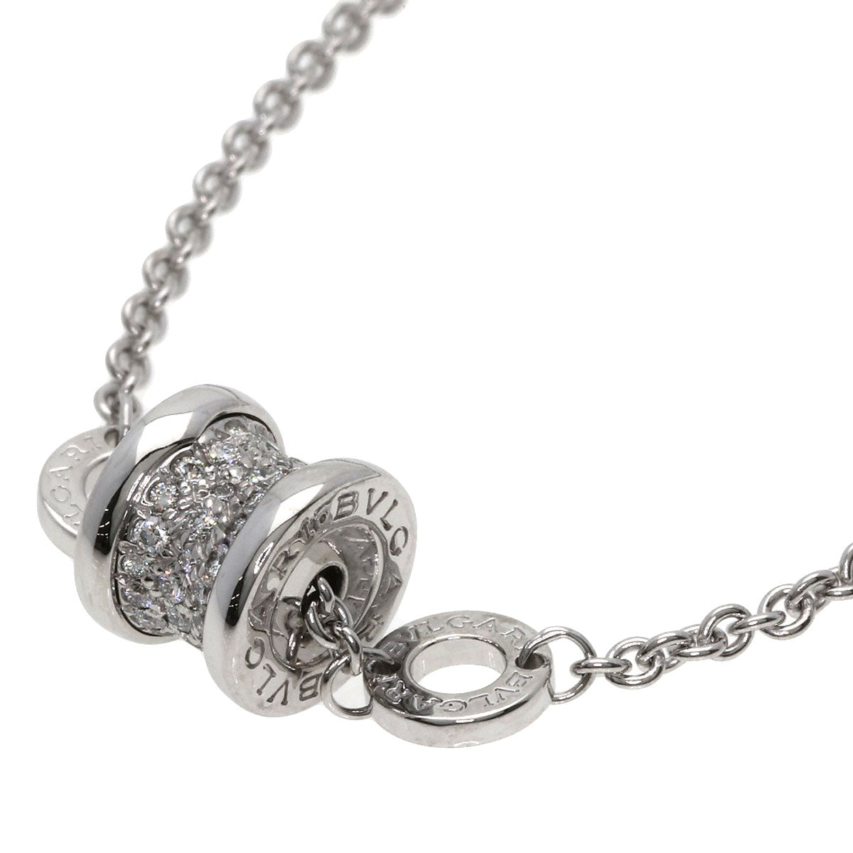 BVLGARI B.zero1 Mini Diamond Bracelet K18 White Gold Ladies [Used]