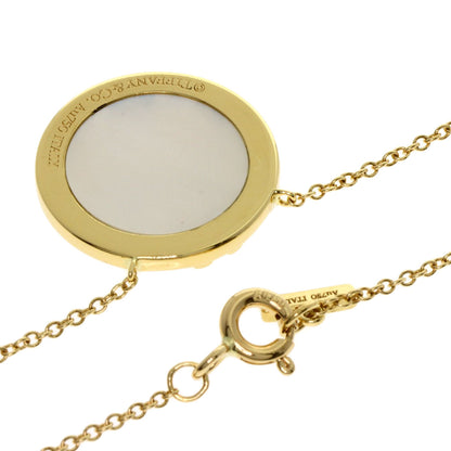 TIFFANY&Co. T TWO Shell Diamond Necklace K18 Yellow Gold Ladies [Used]