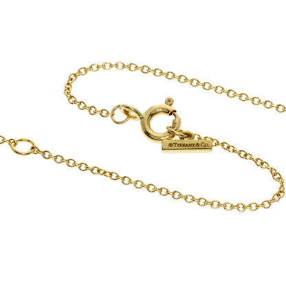 TIFFANY&Co. T TWO Shell Diamond Necklace K18 Yellow Gold Ladies [Used]