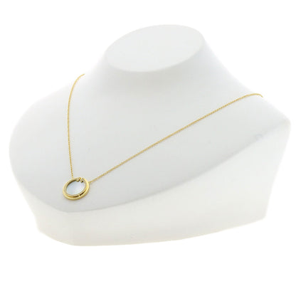 TIFFANY&Co. T TWO Shell Diamond Necklace K18 Yellow Gold Ladies [Used]