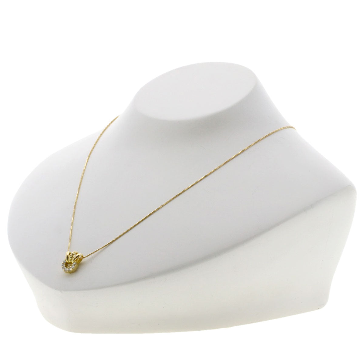 CELINE Diamond Necklace K18 Yellow Gold Ladies [Used]