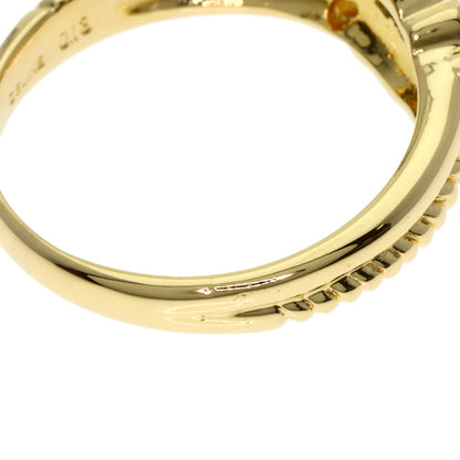 CELINE Macadam Diamond Ring K18 Yellow Gold Ladies [Used]