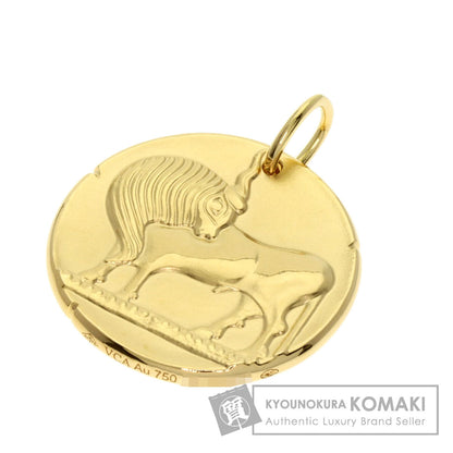 Van Cleef & Arpels Zodiac Medal Tauri Taurus Pendant top K18 Yellow Gold Ladies [Used]