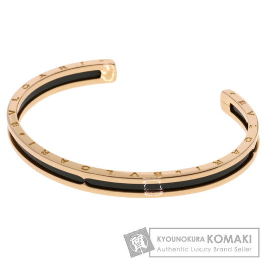 BVLGARI B.zero1 SM Black Ceramic Bracelet K18 Pink Gold Ladies [Used]