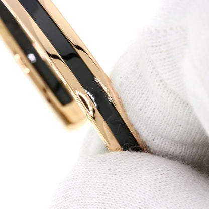 BVLGARI B.zero1 SM Black Ceramic Bracelet K18 Pink Gold Ladies [Used]