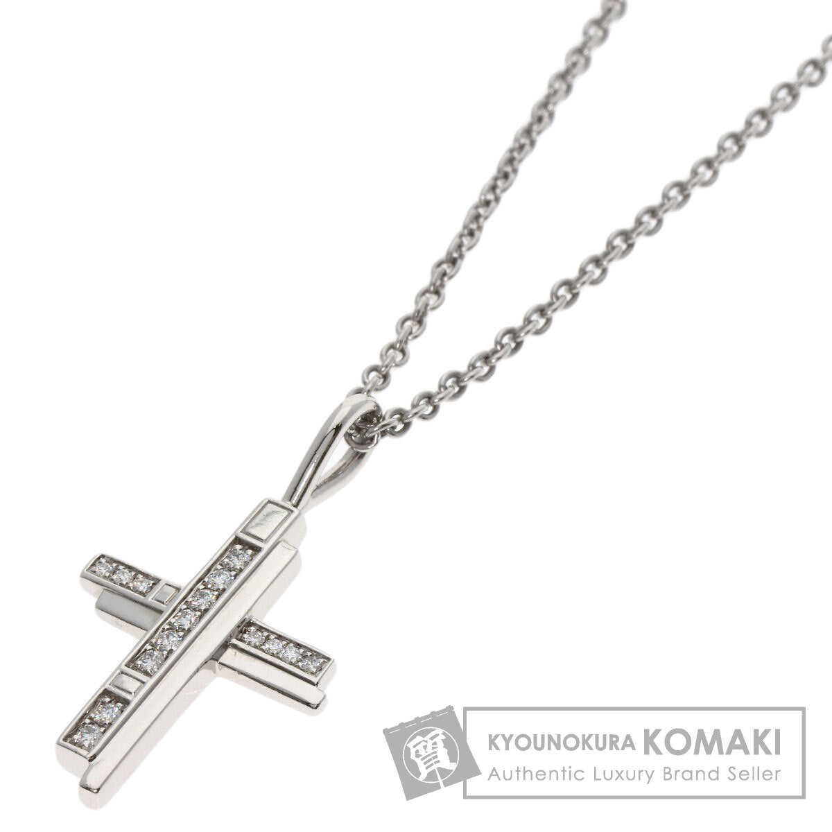 HARRY WINSTON Traffic Cross Diamond Necklace Platinum PT950 Ladies [Used]