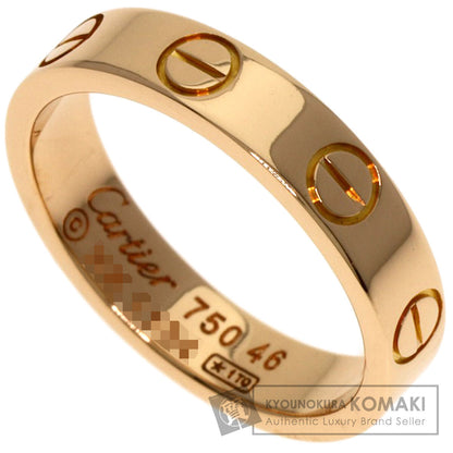 CARTIER mini love ring #46 Ring K18 Pink Gold Ladies [Used]