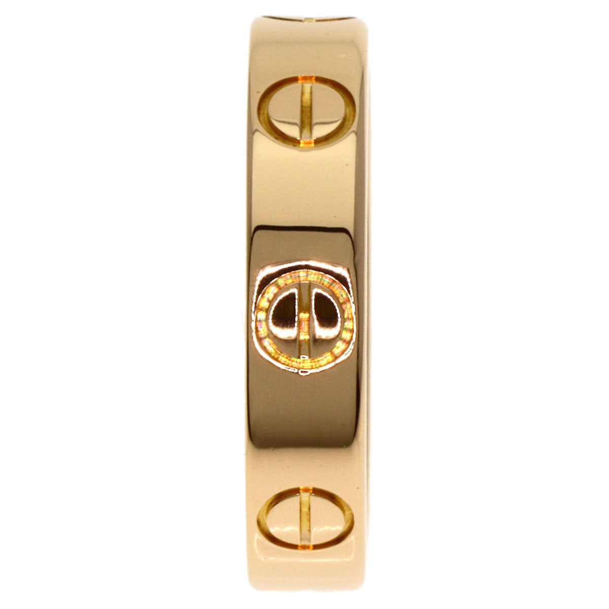 CARTIER mini love ring #46 Ring K18 Pink Gold Ladies [Used]