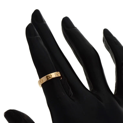 CARTIER mini love ring #46 Ring K18 Pink Gold Ladies [Used]