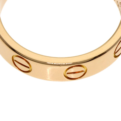 CARTIER mini love ring #46 Ring K18 Pink Gold Ladies [Used]