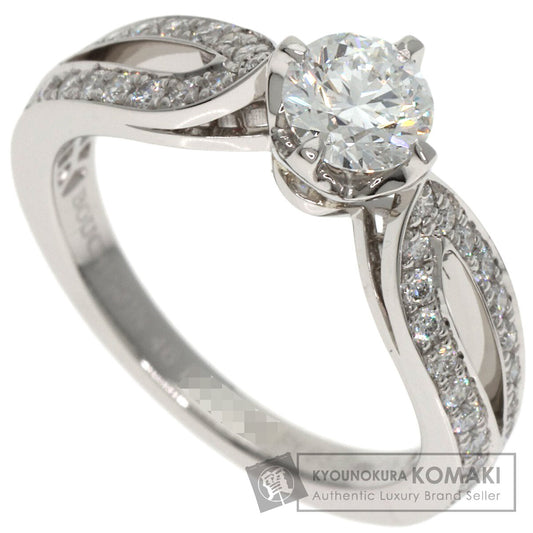 Boucheron Solitaire Diamond # 46 Ring Platinum PT950 Ladies [Used]