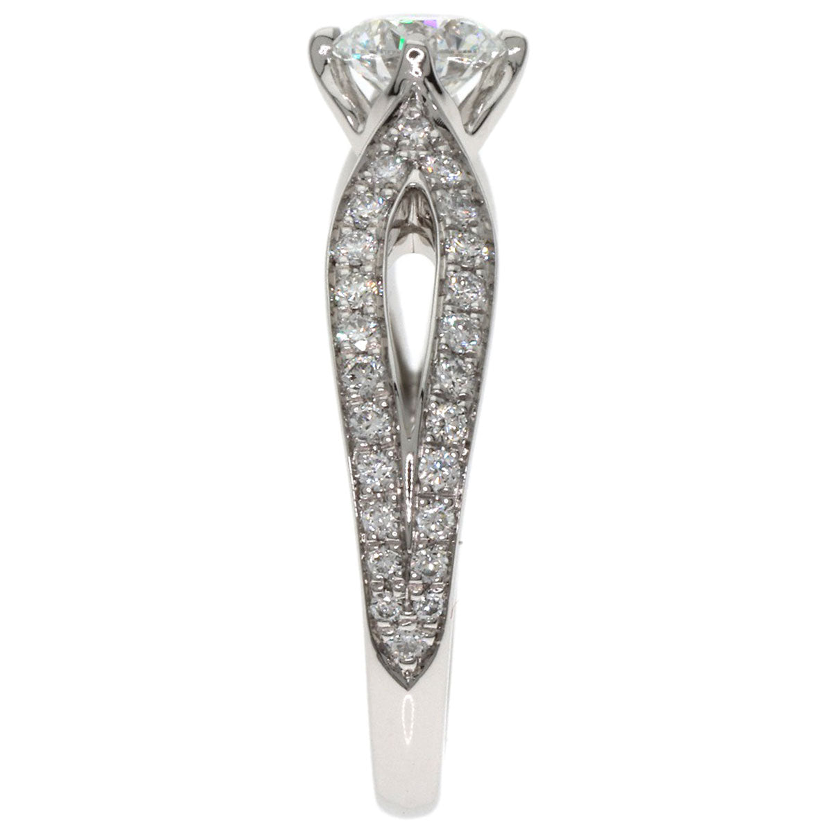 Boucheron Solitaire Diamond # 46 Ring Platinum PT950 Ladies [Used]