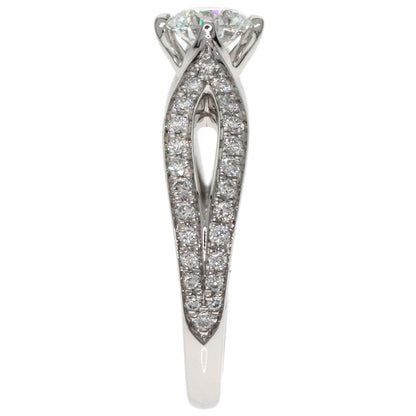 Boucheron Solitaire Diamond # 46 Ring Platinum PT950 Ladies [Used]