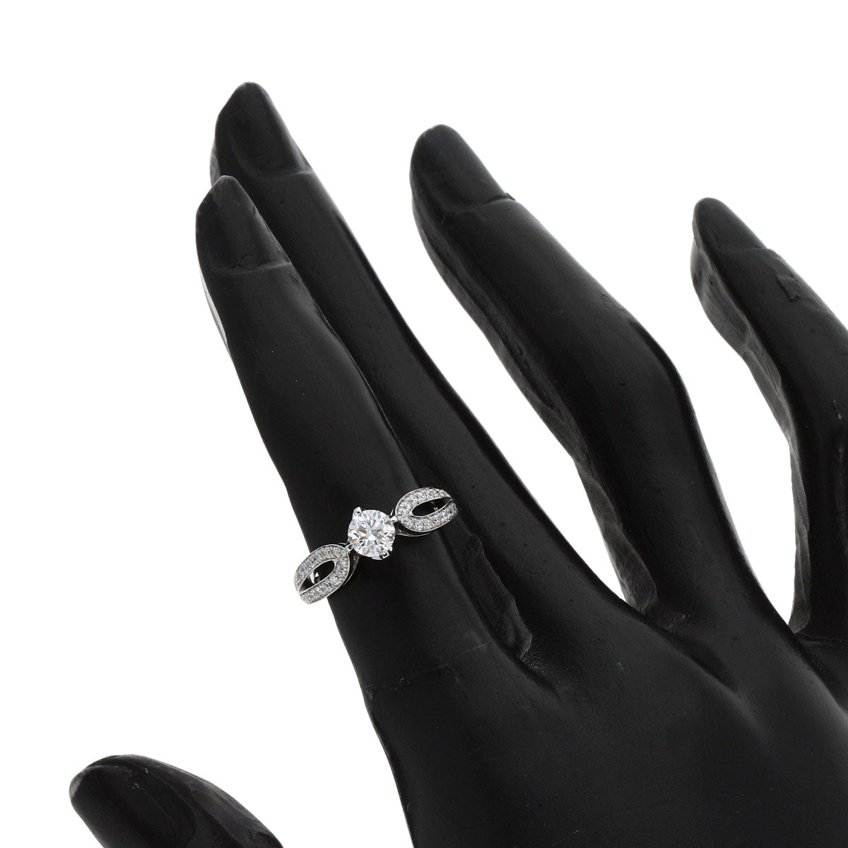 Boucheron Solitaire Diamond # 46 Ring Platinum PT950 Ladies [Used]