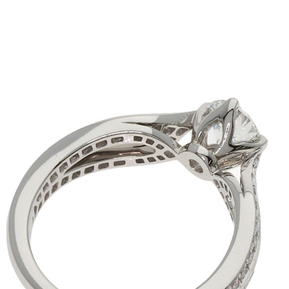 Boucheron Solitaire Diamond # 46 Ring Platinum PT950 Ladies [Used]