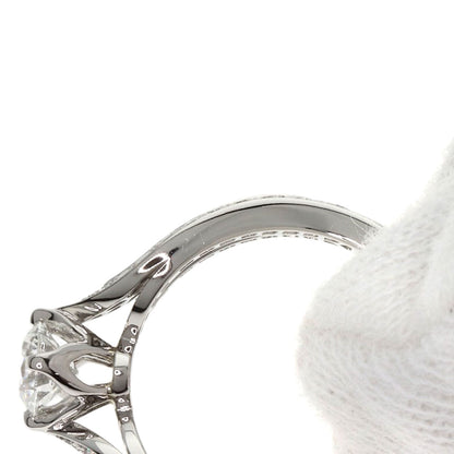 Boucheron Solitaire Diamond # 46 Ring Platinum PT950 Ladies [Used]