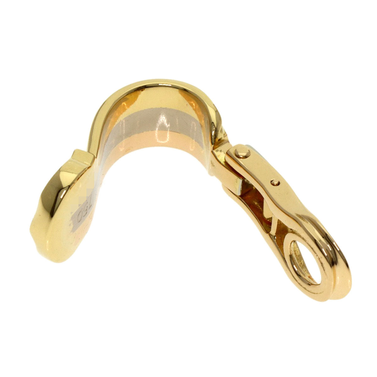 CARTIER C2 Three-color One side only Earring K18 Yellow Gold K18 White GoldLadies [Used]
