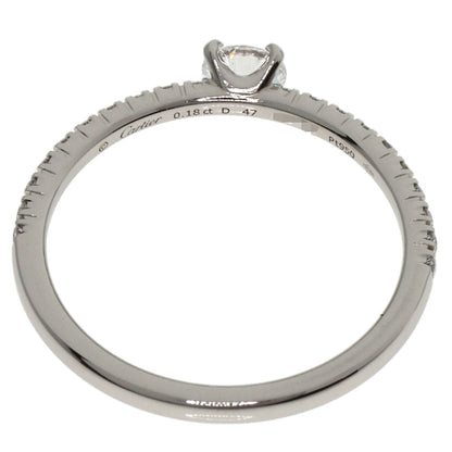 CARTIER Ettacel de Cartier Solitaire Diamond #47 Ring Platinum PT950 Ladies [Used]
