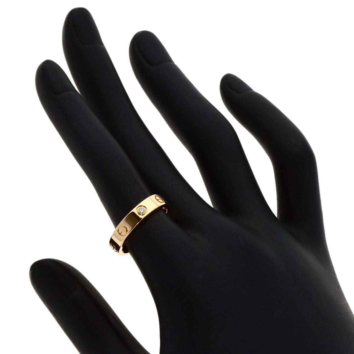 カルティエ ミニラブリング 1P ダイヤモンド #51 リング・指輪 K18ピンクゴールド レディース 【中古】【CARTIER】