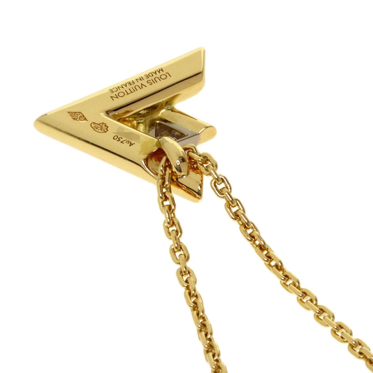 ルイヴィトン ヴォルト ワン PM 1P ダイヤモンド Q93805 ネックレス K18イエローゴールド レディース 【中古】【LOUIS VUITTON】