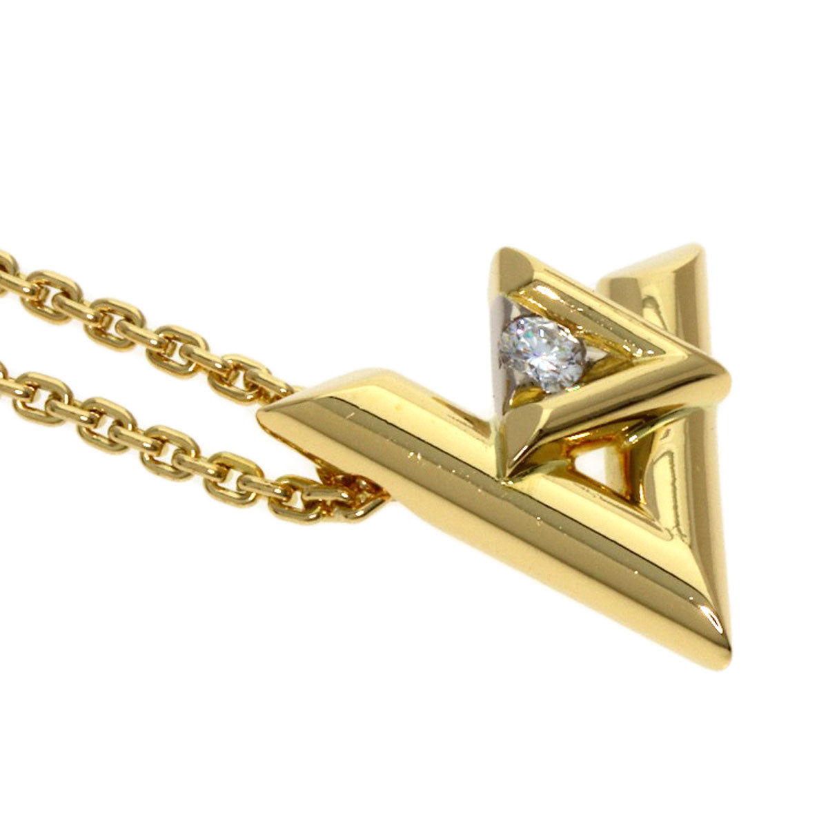 ルイヴィトン ヴォルト ワン PM 1P ダイヤモンド Q93805 ネックレス K18イエローゴールド レディース 【中古】【LOUIS VUITTON】