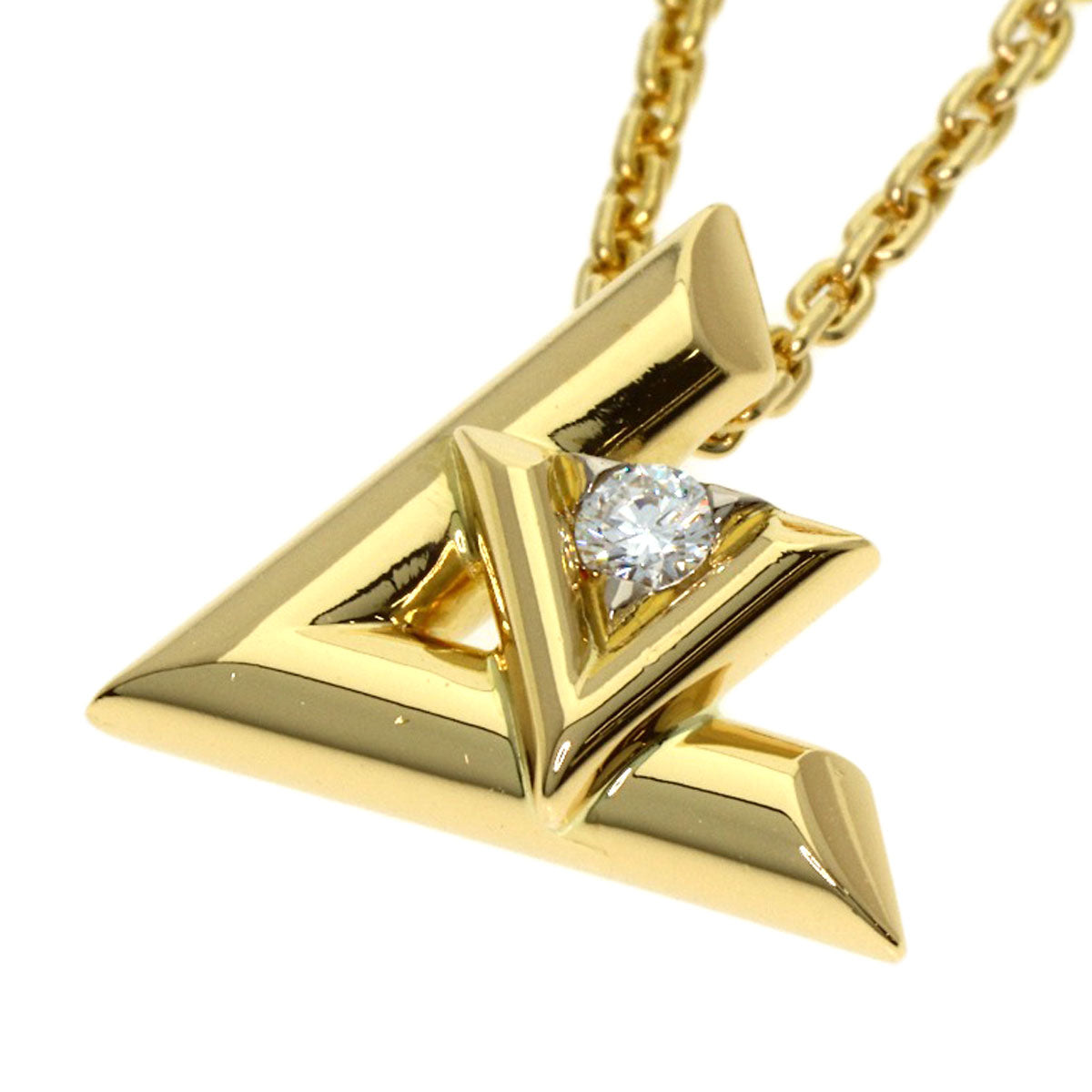 ルイヴィトン ヴォルト ワン PM 1P ダイヤモンド Q93805 ネックレス K18イエローゴールド レディース 【中古】【LOUIS VUITTON】