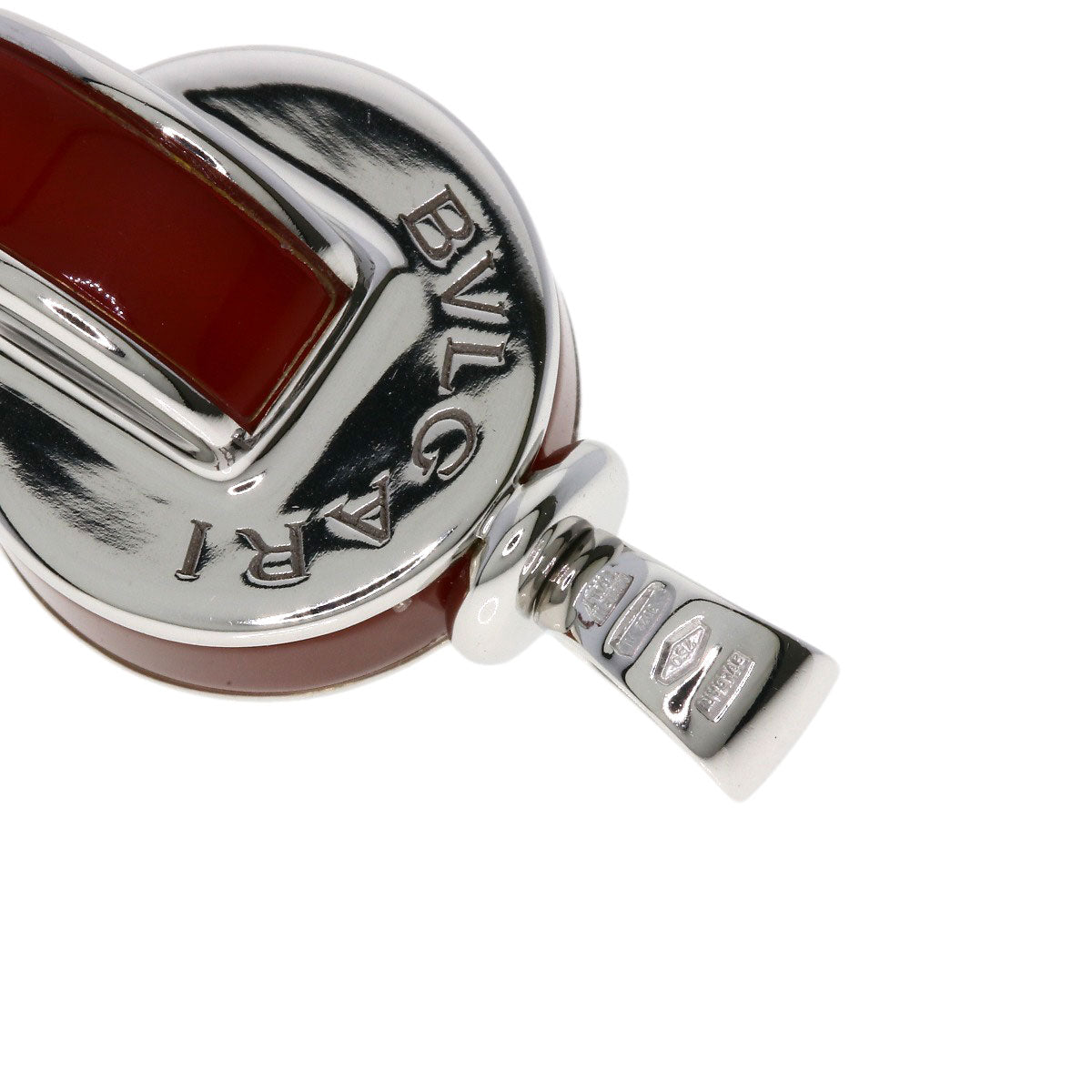 BVLGARI Omnia Agate Pendant top K18 White Gold Ladies [Used]