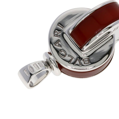 BVLGARI Omnia Agate Pendant top K18 White Gold Ladies [Used]