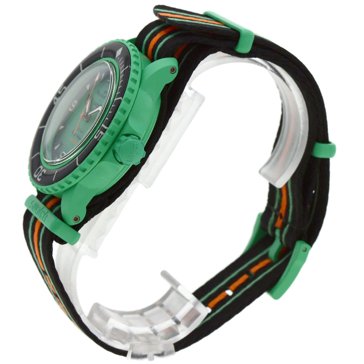 Swatch Blancpain Collaboration Scuba Fifty Fathoms Indian Ocean Watches Ceramic/Nylon mens