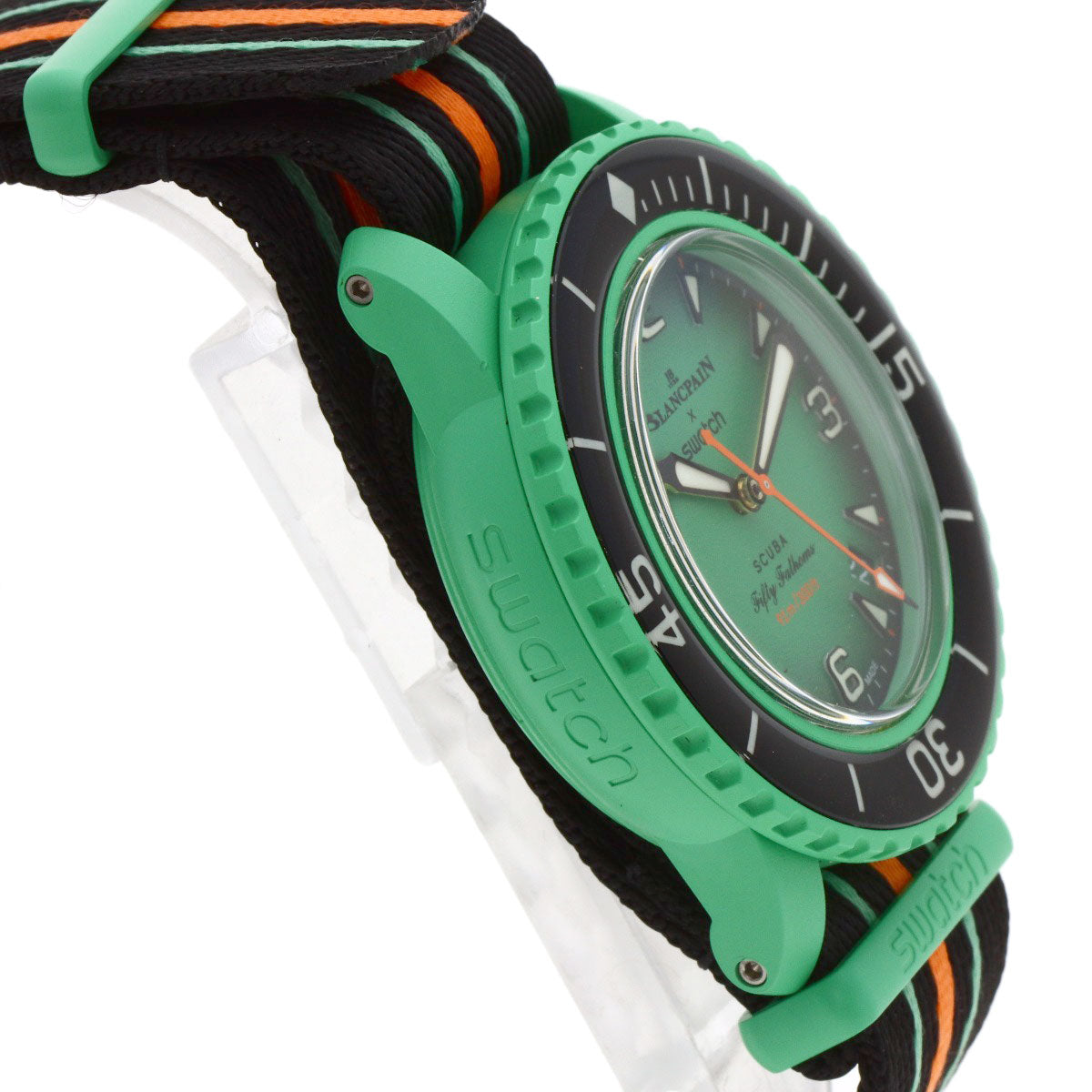Swatch Blancpain Collaboration Scuba Fifty Fathoms Indian Ocean Watches Ceramic/Nylon mens