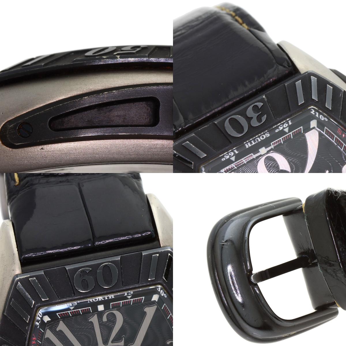 FRANCK MULLER Conquistador Grand Prix Watches 9900SCGP Titanium/Leather mens