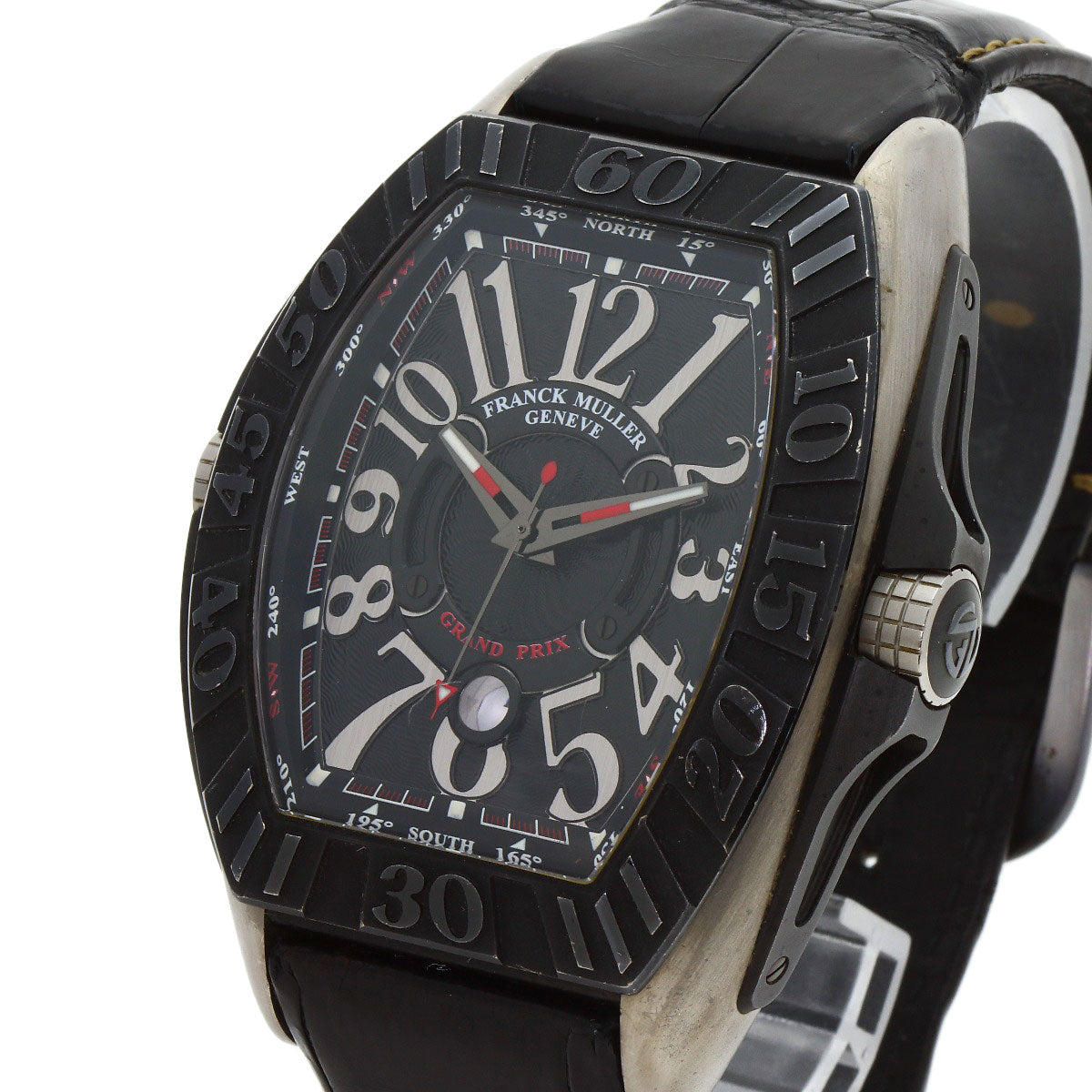 FRANCK MULLER Conquistador Grand Prix Watches 9900SCGP Titanium/Leather mens