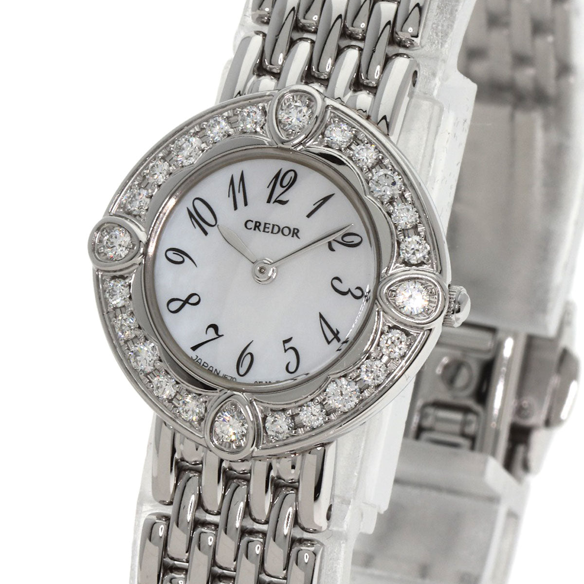SEIKO CREDOR BezelDiamond Watches GSTE849 1E70-0CY0 Stainless Steel/Stainless Steel Ladies