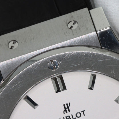HUBLOT Classic Fusion Oparin Watches 511.NX.2611.LR Titanium/Rubber xLeather mens