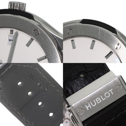 HUBLOT Classic Fusion Oparin Watches 511.NX.2611.LR Titanium/Rubber xLeather mens
