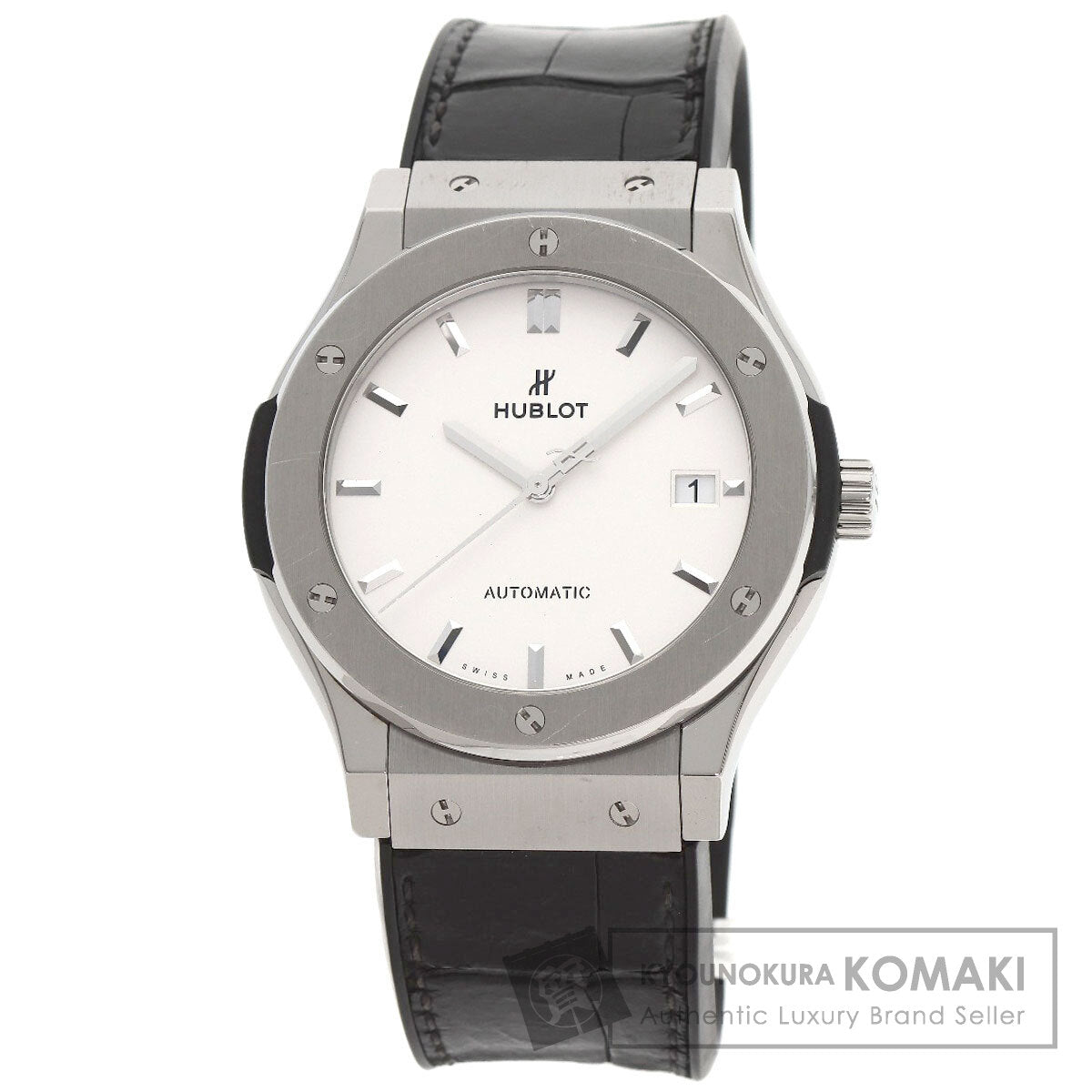 HUBLOT Classic Fusion Oparin Watches 511.NX.2611.LR Titanium/Rubber xLeather mens