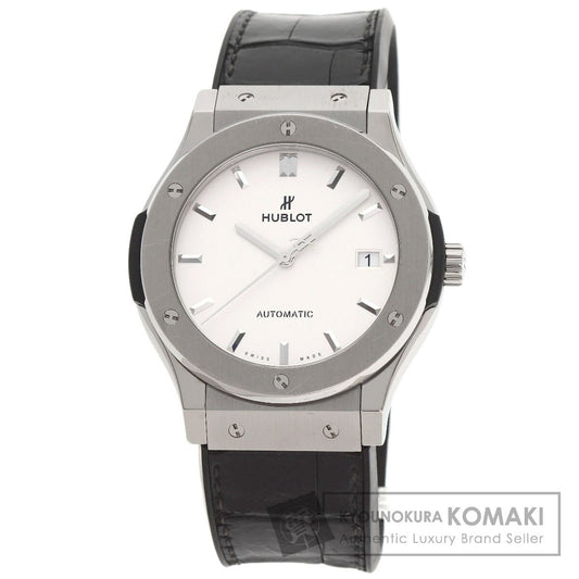 HUBLOT Classic Fusion Oparin Watches 511.NX.2611.LR Titanium/Rubber xLeather mens