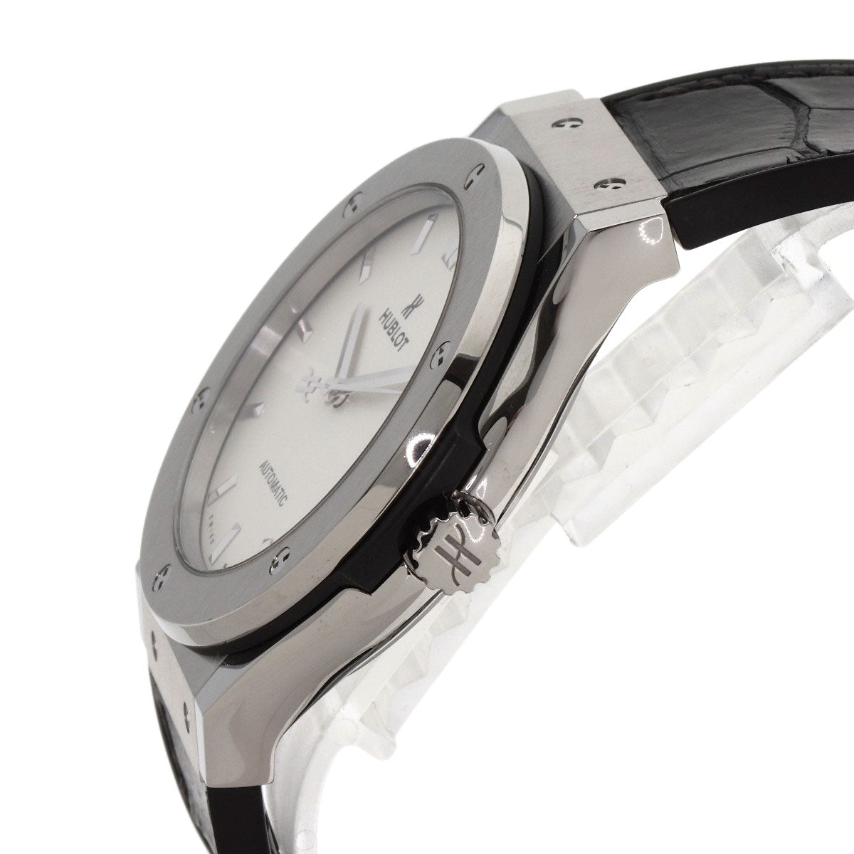 HUBLOT Classic Fusion Oparin Watches 511.NX.2611.LR Titanium/Rubber xLeather mens