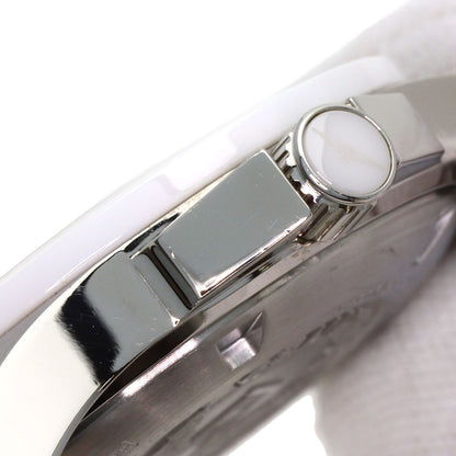 LONGINES Conquest White Ceramic Watches L3.657.4 Stainless Steel/Stainless Steel mens