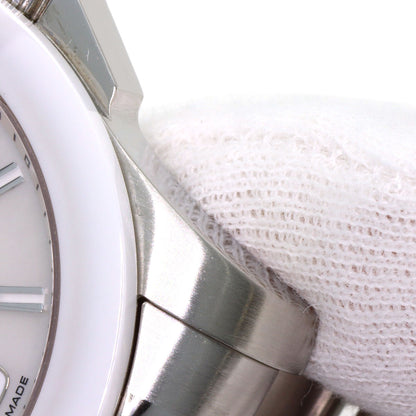 LONGINES Conquest White Ceramic Watches L3.657.4 Stainless Steel/Stainless Steel mens