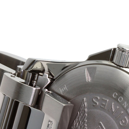 LONGINES Conquest White Ceramic Watches L3.657.4 Stainless Steel/Stainless Steel mens