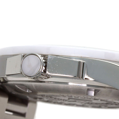 LONGINES Conquest White Ceramic Watches L3.657.4 Stainless Steel/Stainless Steel mens