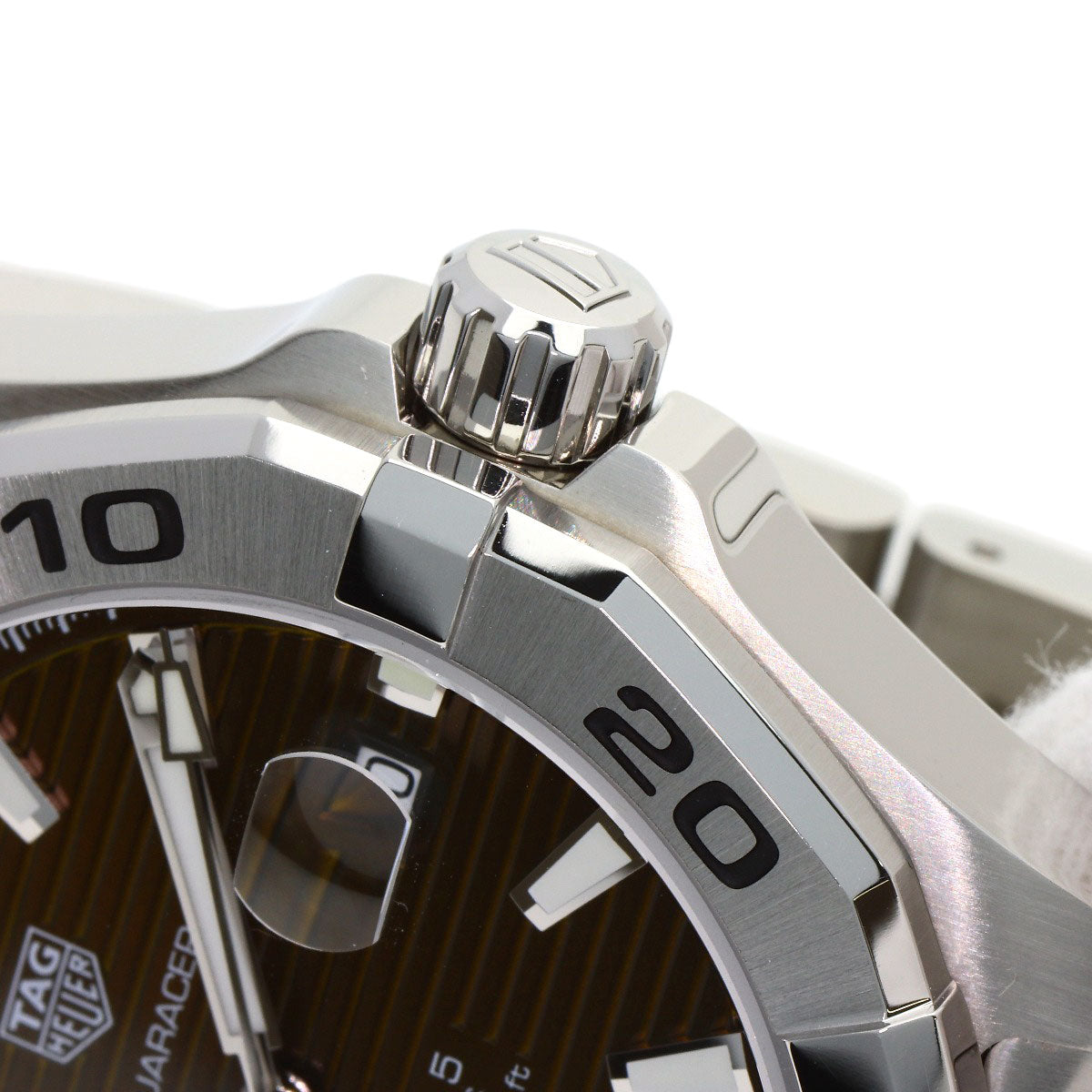 TAG HEUER Aquaracer Caliber 5 Brown Watches WAY2018 Stainless Steel/Stainless Steel mens