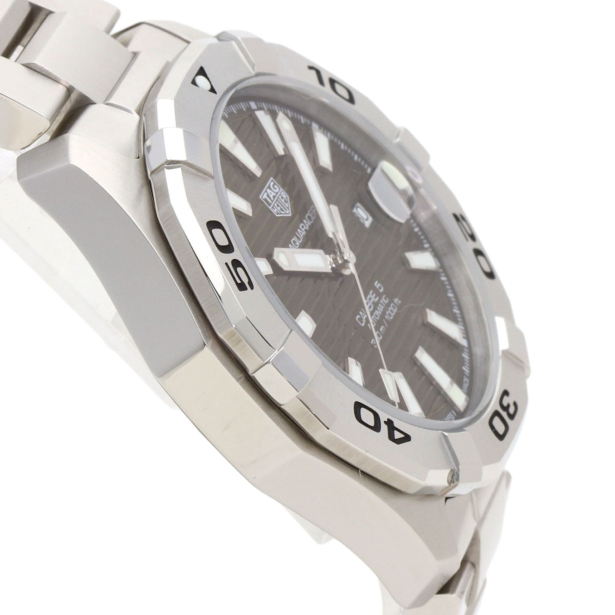 TAG HEUER Aquaracer Caliber 5 Brown Watches WAY2018 Stainless Steel/Stainless Steel mens