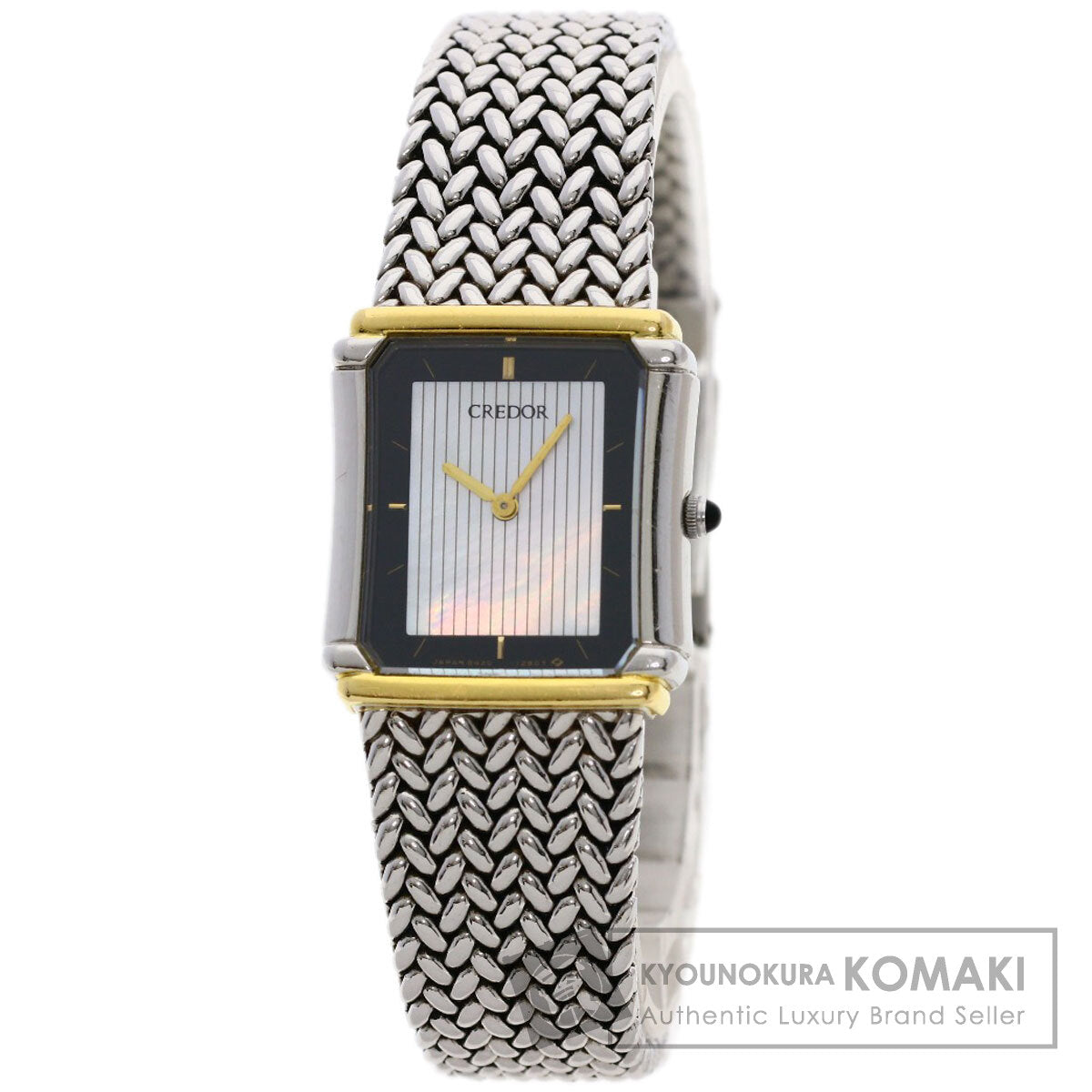 SEIKO CREDOR square face Watches 8420-6690 Stainless Steel/Stainless Steel Ladies