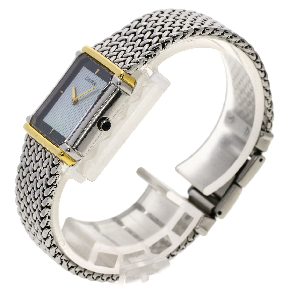 SEIKO CREDOR square face Watches 8420-6690 Stainless Steel/Stainless Steel Ladies