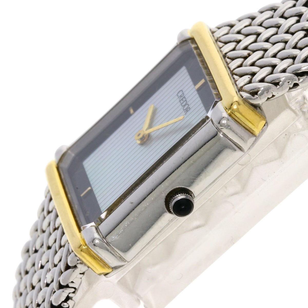 SEIKO CREDOR square face Watches 8420-6690 Stainless Steel/Stainless Steel Ladies
