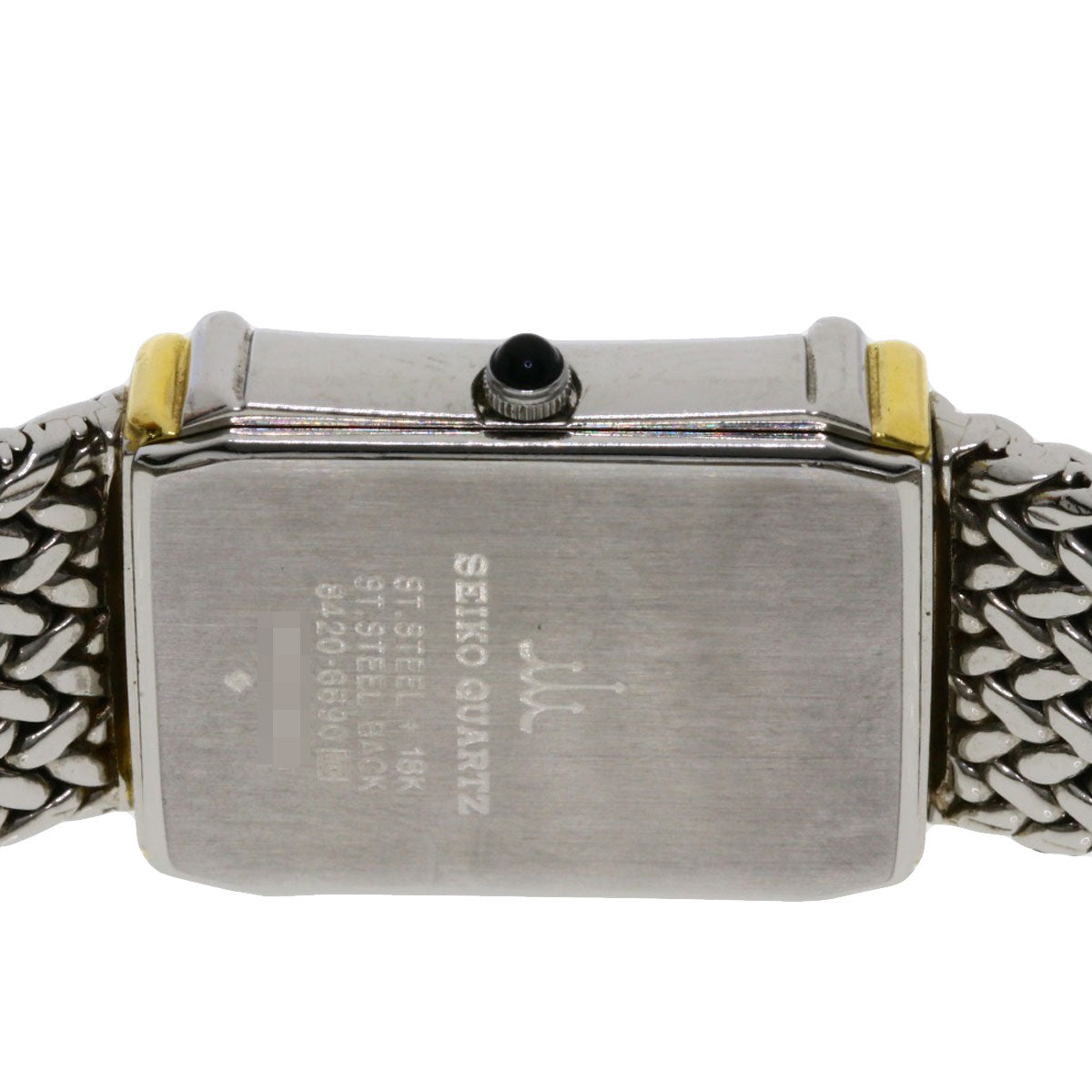 SEIKO CREDOR square face Watches 8420-6690 Stainless Steel/Stainless Steel Ladies