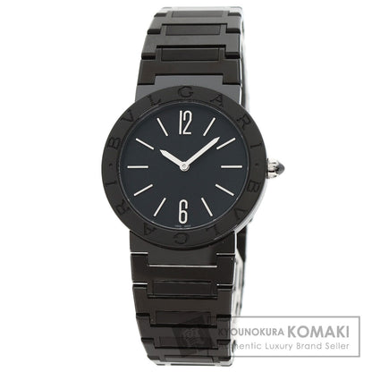 BVLGARI BVLGARI BVLGARI Black Diamond Like Carbon Watches BB33S Stainless Steel/Black DLC Boys