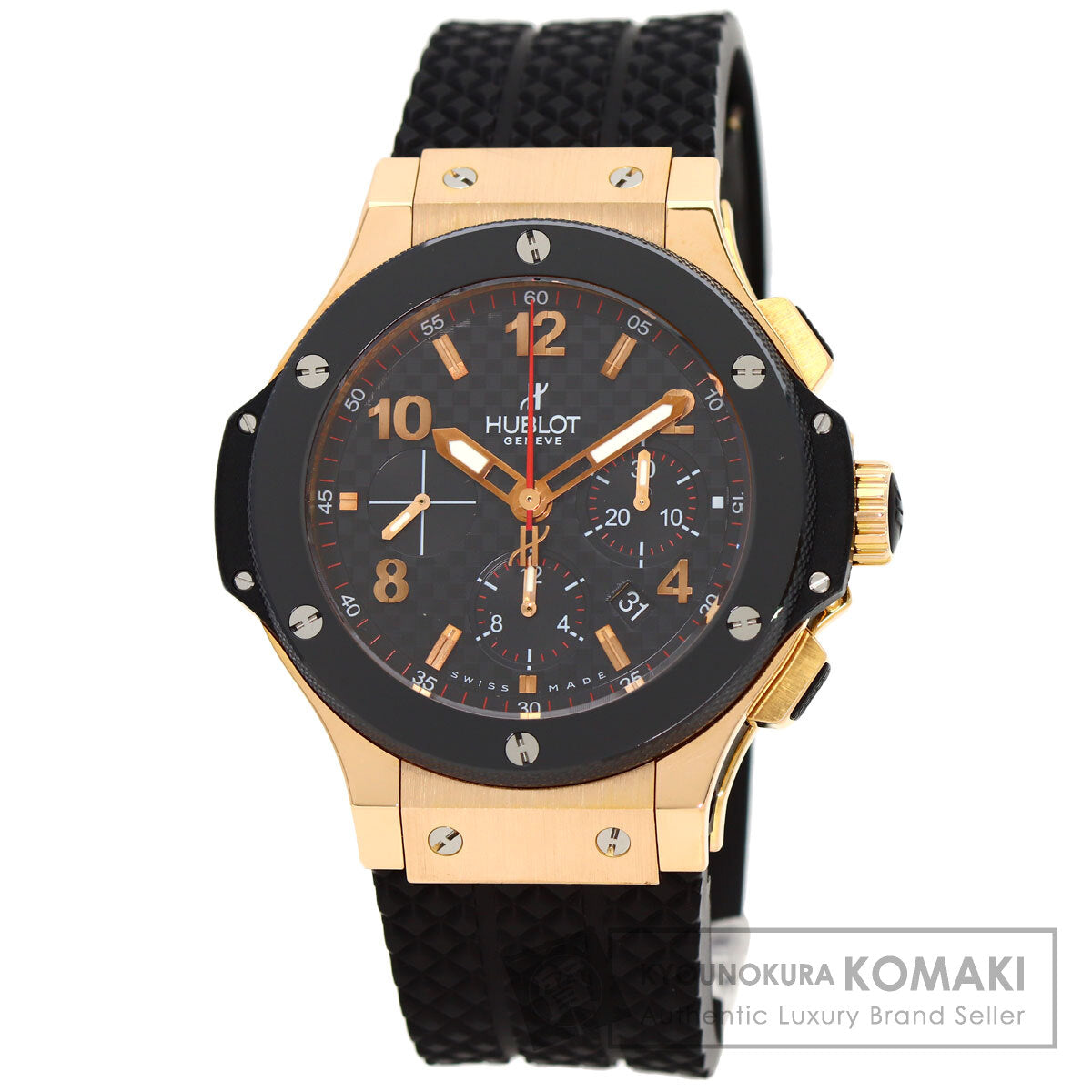 HUBLOT big Bang Watches 301.PB.131.RX K18 Pink Gold/Rubber mens